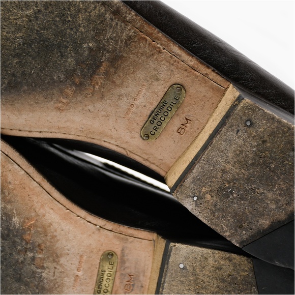 MEZLAN Bonds Driving Shoe/Loafer Moccasin with Crocodile Vamp in Brown Size 8M - Picture 11 of 12